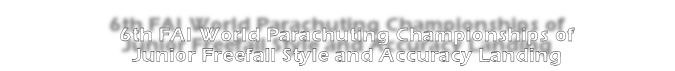 Title Banner for 6th Jnr Style & Accuracy Chaampionships